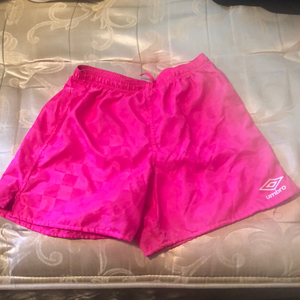 “Umbro” pink shorts